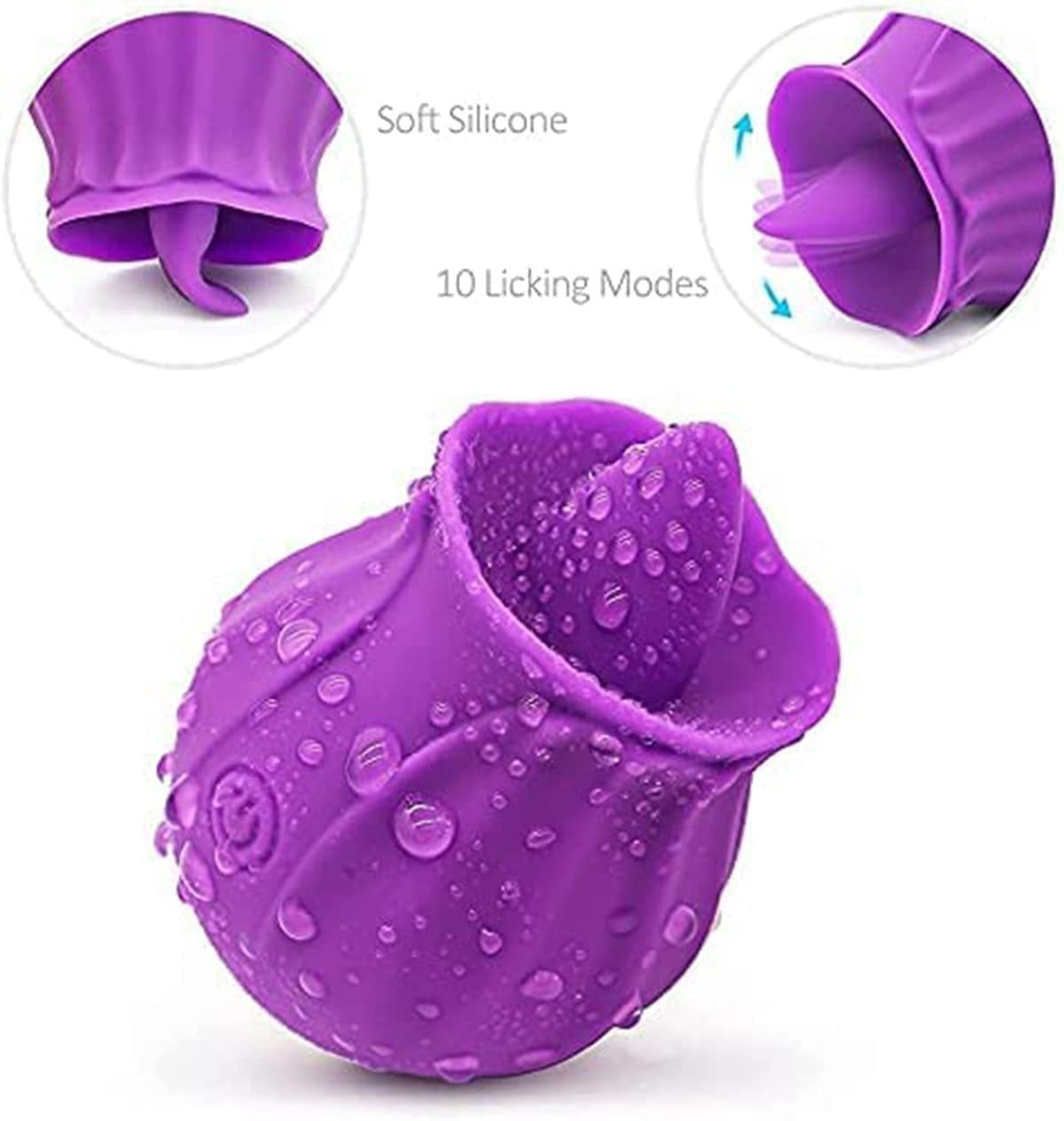 Vibromasseur clitoridien, Sextoy léchant pour Clitoris, Vibromasseur Gode pour femme fontaine