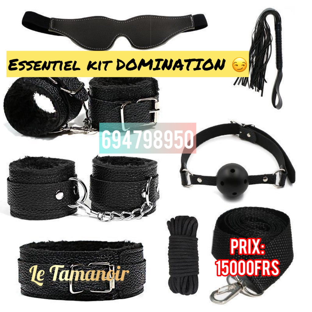 KIT Domination, KIT BDSM, BONDAGE, KIT Sado Maso, Fouets, Menotte en Vente