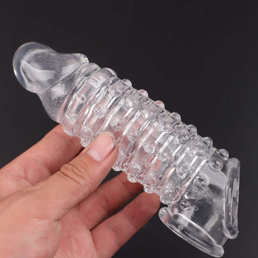 Produit pour adultes pour homme, Préservatif Stimulant, Préservatif réutilisable en Silicone